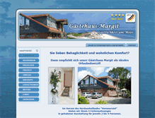 Tablet Screenshot of gaestehaus-margit.de